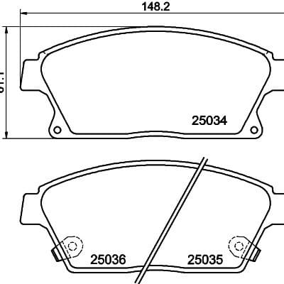 Juego De Pastillas De Freno Opel Mokka / Mokka X · 8DB 355 015-241