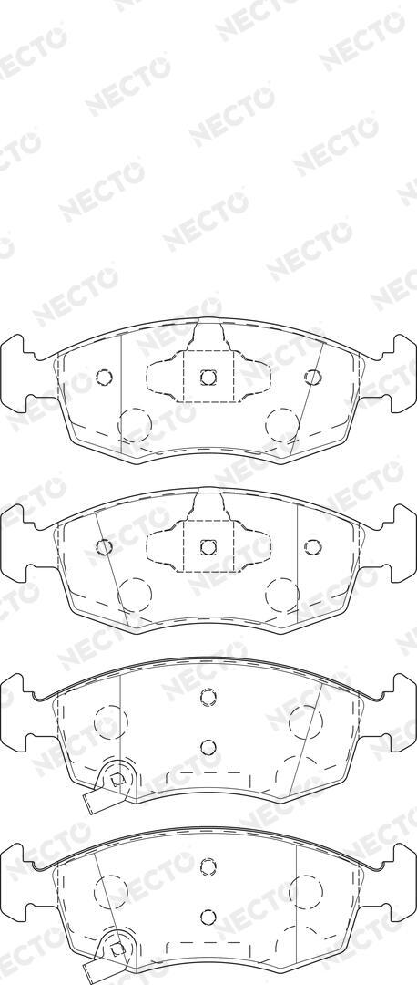 Juego De Pastillas De Freno Fiat Panda · FD7538A