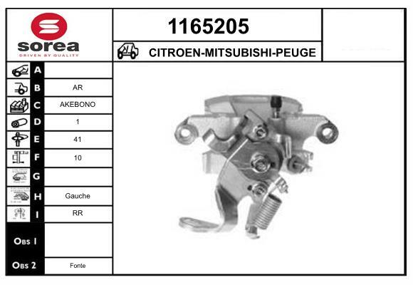 Pinza De Freno Mitsubishi Outlander III · 1165205