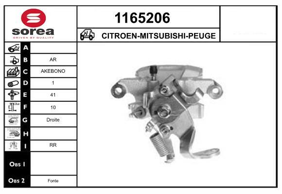 Pinza De Freno Mitsubishi Outlander III · 1165206