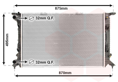Radiador, Refrigeración Del Motor Audi Q3 · 03002292