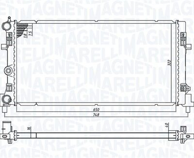 Radiador, Refrigeración Del Motor SEAT Ibiza IV · 350213182300