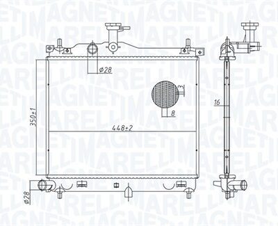 Radiador, Refrigeración Del Motor Hyundai i10 I · 350213182900