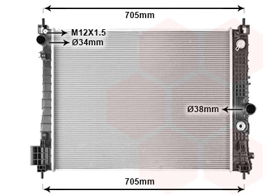 Radiador, Refrigeración Del Motor Opel Mokka / Mokka X · 37012718