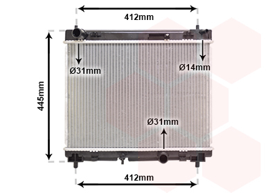 Radiador, Refrigeración Del Motor Toyota Yaris · 53002358