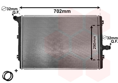 Radiador, Refrigeración Del Motor VW Passat B7 · 58002208