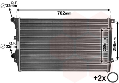 Radiador, Refrigeración Del Motor SEAT Altea · 58012206