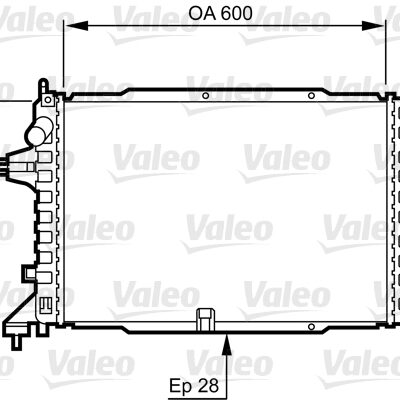 Radiador, Refrigeración Del Motor Opel Zafira / Zafira Family B · 734380