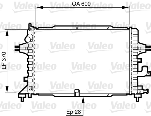 Radiador, Refrigeración Del Motor Opel Zafira / Zafira Family B · 734380
