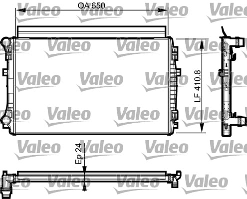 Radiador, Refrigeración Del Motor VW Golf VII Van · 735558