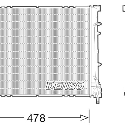 Radiador, Refrigeración Del Motor Fiat Panda · DRM09043