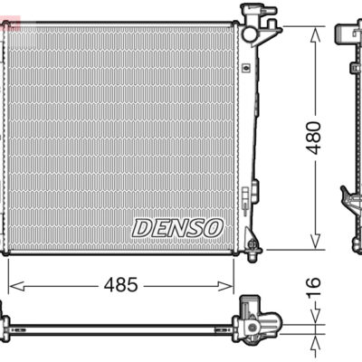 Radiador, Refrigeración Del Motor Hyundai ix35 · DRM41008