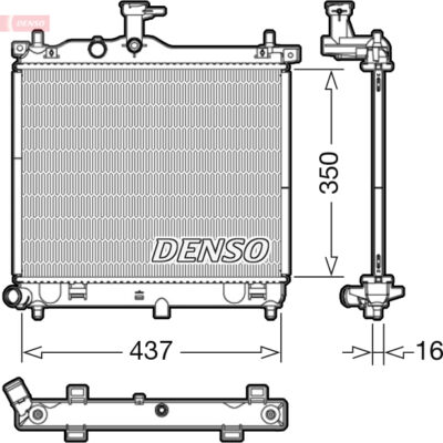 Radiador, Refrigeración Del Motor Hyundai i10 I · DRM41012