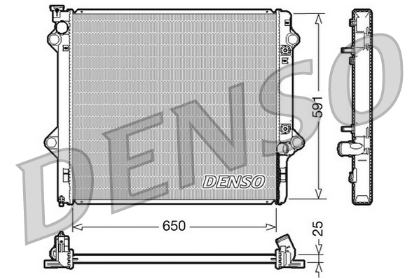 Radiador, Refrigeración Del Motor Toyota Land Cruiser Prado · DRM50046