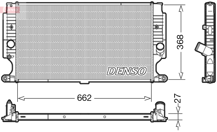 Radiador, Refrigeración Del Motor Toyota Avensis Sedán · DRM50090