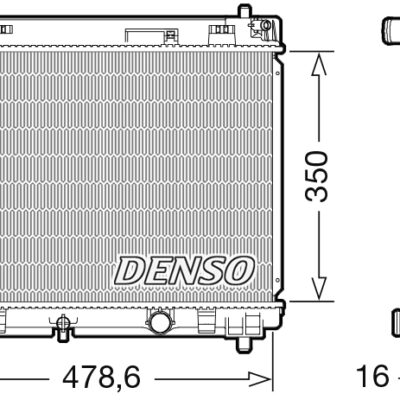 Radiador, Refrigeración Del Motor Toyota Yaris · DRM50104