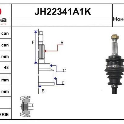 Juego De Articulación, Árbol De Transmisión Kia Picanto I · JH22341A1K