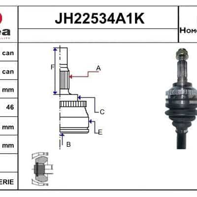 Juego De Articulación, Árbol De Transmisión Kia Carens III Monospace · JH22534A1K