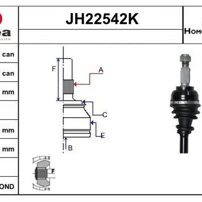 Juego De Articulación, Árbol De Transmisión Nissan Micra III · JH22542K