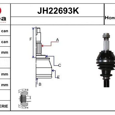 Juego De Articulación, Árbol De Transmisión Fiat Bravo II · JH22693K