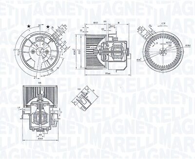Ventilador Habitáculo Dacia Logan II · 069412247010
